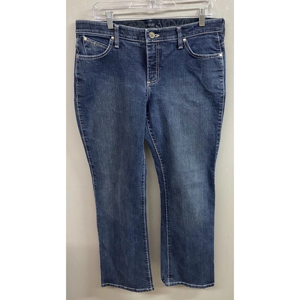 Wrangler Ultimate Riding Q-Baby Jeans Womens 11/12-32 Blue Denim Bootcut Leg